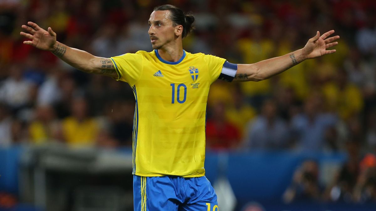 Zlatan Ibrahimovic trong màu áo Thụy Điển